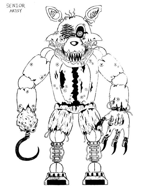 nights  freddys coloring pages print    images