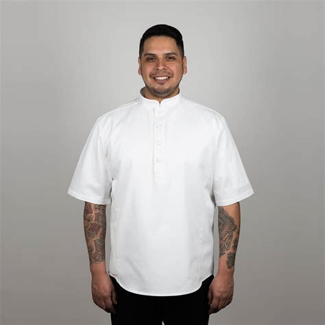 short sleeve pullover chef shirt cayson chef apparel