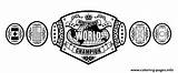 Belt Wwe Championship Coloring Pages Belts Printable Colouring Print Silhouette Champions Wrestling Big Champion Color Wwf Book Cena John Papi sketch template