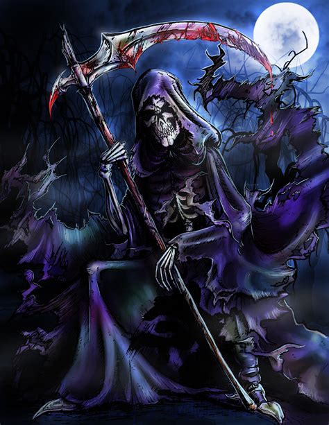 grim reaper  halloweenbloodyqueen  deviantart