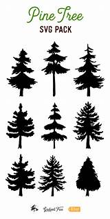 Pine Trees Tree Silhouette Clipart Vector Illustrations Svg Illustration Designbundles Baum Schablone Blumen Cart Add Clipground Nature Sold sketch template