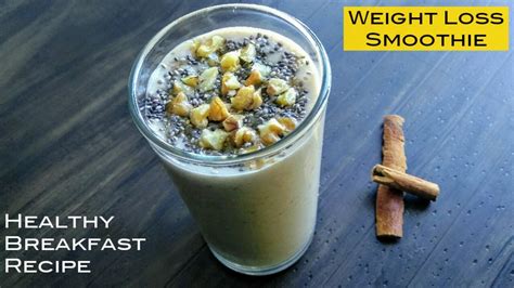 Oats Banana Smoothie Recipe Healthy Breakfast Smoothie For Weight