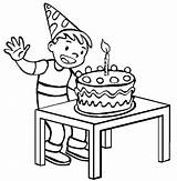Birthday Cake Coloring Happy Boy Pages Color Printable Getcolorings Clipartmag sketch template