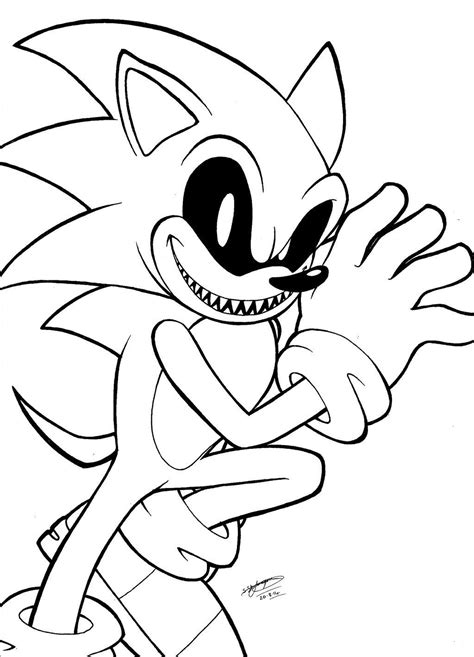 sonic exe colouring pages coloring pages  kids  accompany