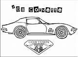 Coloring Pages Corvette Chevy Logo Book Kids Template Coloringtop sketch template