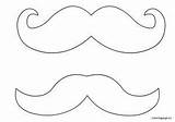 Moustache Mustache Bigote Colorear Bigotes Coloringpage sketch template