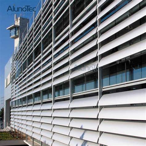 china aerobrise sun louvres external aluminum louvers  building facade china aerobrise sun