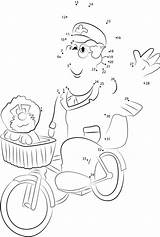 Pat Postman Dots Connect Going Cartoons Worksheet Kids Dot Online Printable Email sketch template