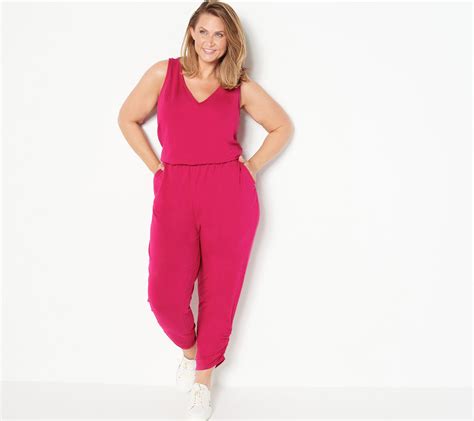 all worthy hunter mcgrady knit jumpsuit with ruched leg