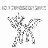 Moon Nightmare Coloring Mlp Pony Little Pages Luna Top Drawing Color Getdrawings Getcolorings Princess Heart Printable Blossom Lotus Toddler Will sketch template