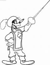 Musketeers Goofy Donald Olphreunion sketch template
