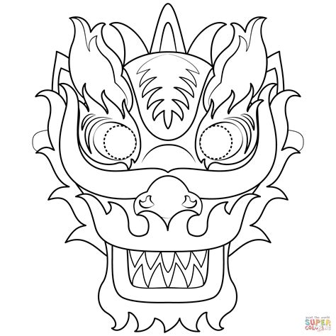 printable dragon mask template printable templates