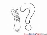 Riddle Colouring Coloring Sheet Title sketch template
