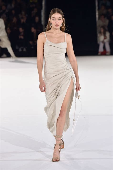 gigi hadid  jacquemus runway show  paris fashion week  hawtcelebs