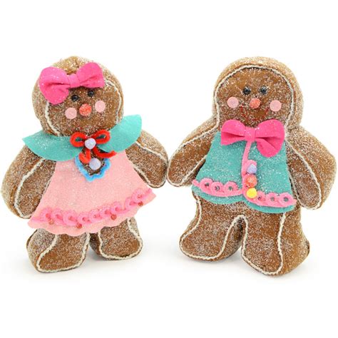 Felt Gingerbread Girl Decoration 10 [3220017g]