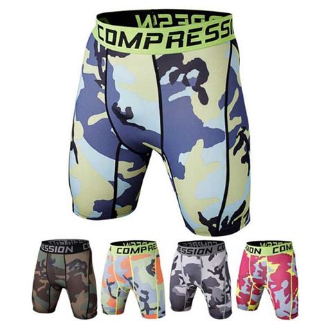 Compression Shorts Men 3d Print Camouflage Bodybuilding Tights Short