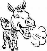 Donkey Coloring Pages Color Print sketch template