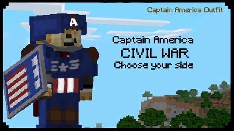 captain america minecraft build