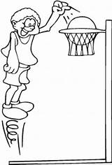 Coloring Jump Pages Basketball High Player Popular Rope Getdrawings sketch template