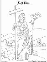 Coloring Saint Helena Saints Pages Helen Da 18th Catholic Colorare August Catholicplayground Sheets Feast St Kids Disegni Printable Colouring Crafts sketch template