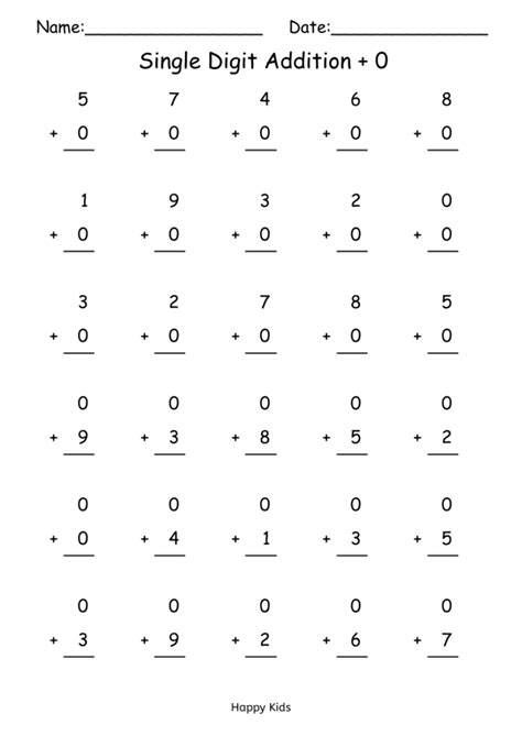 digit addition worksheets