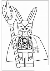 Pages Coloring Loki Avengers Lego Villain Printable Kids Color Pdf Adults sketch template