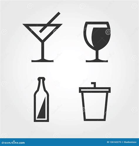 bar icon flat design stock vector illustration  alcohol