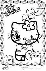 Coloring Halloween Kitty Hello Pages Printable Zombie Kids Mario Print Scary Color Disney Zombies Cute Duty Call Sheet Getcolorings Pokemon sketch template
