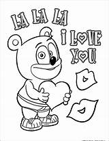 Gummy Bear Coloring Pages Teddy Bears Valentine Printable Valentines Kids Color Heart Drawing Kolorowanki Gummi Print Colouring Do Gummibär Dla sketch template