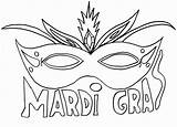 Mardi Gras Coloring Mask Pages Masks Printable Drawing States Matter Color Template Kids Crawfish Print Finish Mosaic Draw Popular Templates sketch template
