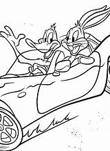 Coloring Pages Looney Choose Board Tunes Car sketch template