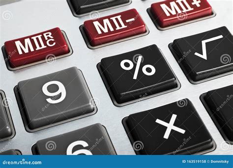 closeup image  calculator keyboard stock photo image  percentage keyboard