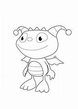 Monstruo Danger Monstruito Pintarcolorear Kidocoloringpages Hugglemonster Dibujosparacolorear Encontrar sketch template