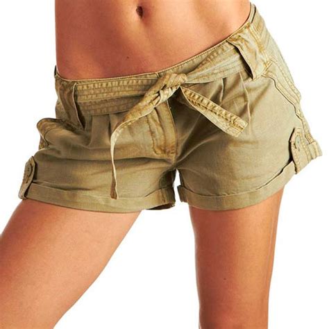 Summer Cotton Women's Shorts Elastic Waist Shorts Female