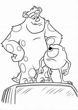 Monsters Coloring Pages Inc Mike Printable Colouring Getcolorings Color sketch template