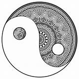 Mandala Colorare Nero Disegno Yin Cerchio Significato Simbolo Archzine Ausmalen Ausmalbilder Ornamenti Vorlagen Simbologia sketch template