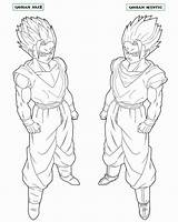 Gohan Coloring Pages Ssj2 Mystic Lineart Drawing Teen Naruttebayo67 Getcolorings Print Drawings Deviantart Color Printable Template sketch template