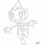 Chimchar Pokemon Coloring Pages Monferno Drawing Popular Paper Library sketch template