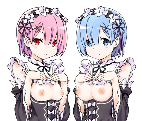 Rem And Ram Re Zero Kara Hajimeru Isekai Seikatsu Drawn By