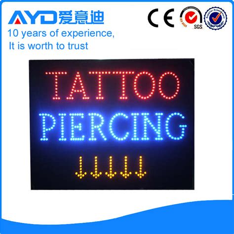 ayd led tattoo piercing sign