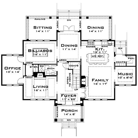 large colonial house plans