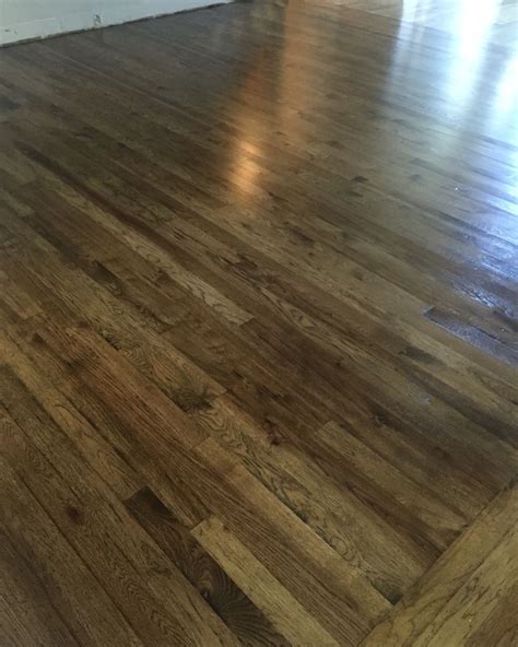 hickory wood floor jacobean minwax stain minwax satin poly oil