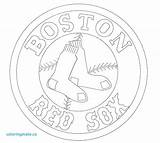 Sox Boston Braves Atlanta Baseball Major Coloringfolder sketch template