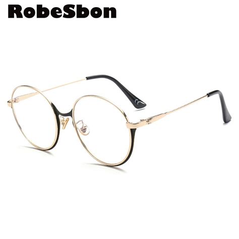 2018 new brand gold clear eyeglasses frame women myopia glasses men