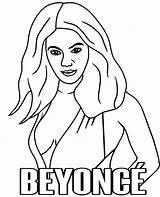 Coloring Beyonce Pages Print Printable sketch template