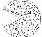 Pizza Coloring Pages Slice Kids Hut Menu Google Toppings Party Cheese Drawing Getdrawings Getcolorings Color Printable Print Colorings Preschool Mac sketch template