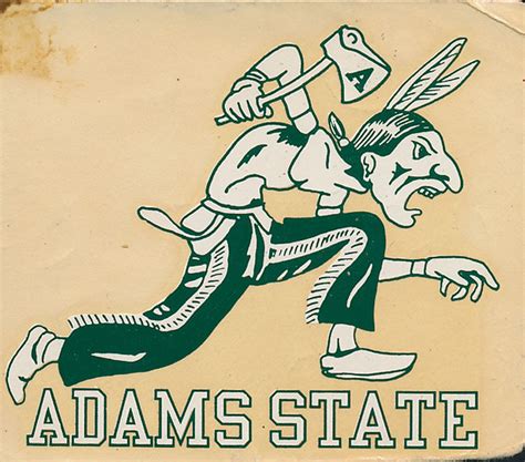 Adams State University Rare Original Decal 1930s Ncaa College Indians