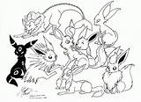 Eevee Pages Evolution sketch template