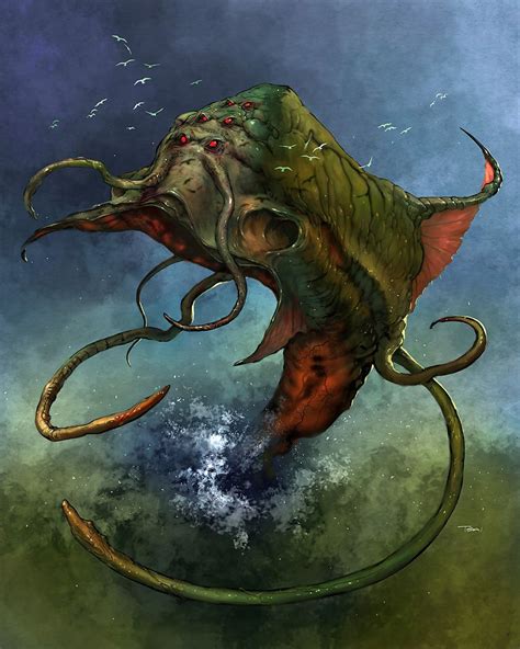 aboleth monster artwork art creature design