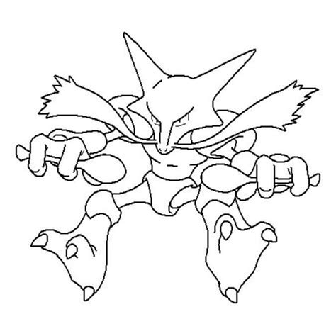 alakazam  coloring page  printable coloring pages  kids